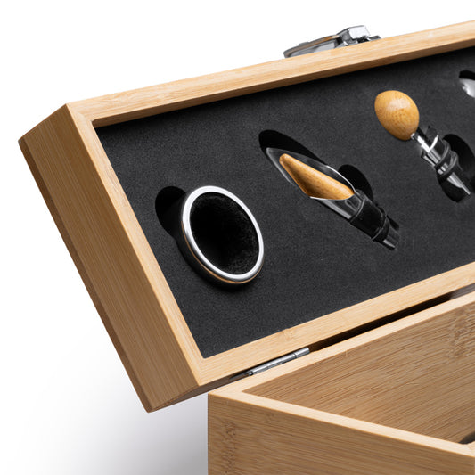 Estuche para Botella de Vino y Accesorios